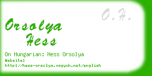 orsolya hess business card